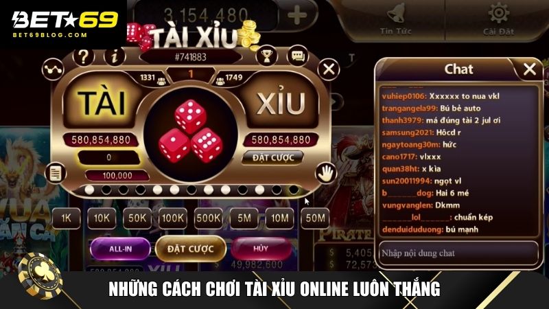 Bật mí những cách chơi tài xỉu online luôn thắng